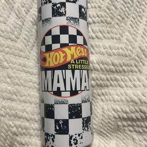 Hot mess a little stressed mama tumbler